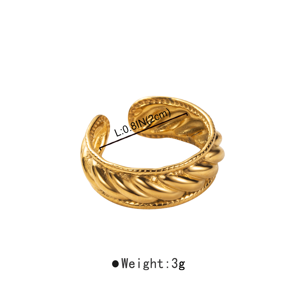Modern Style Simple Style Snake Stainless Steel Rings display picture 5