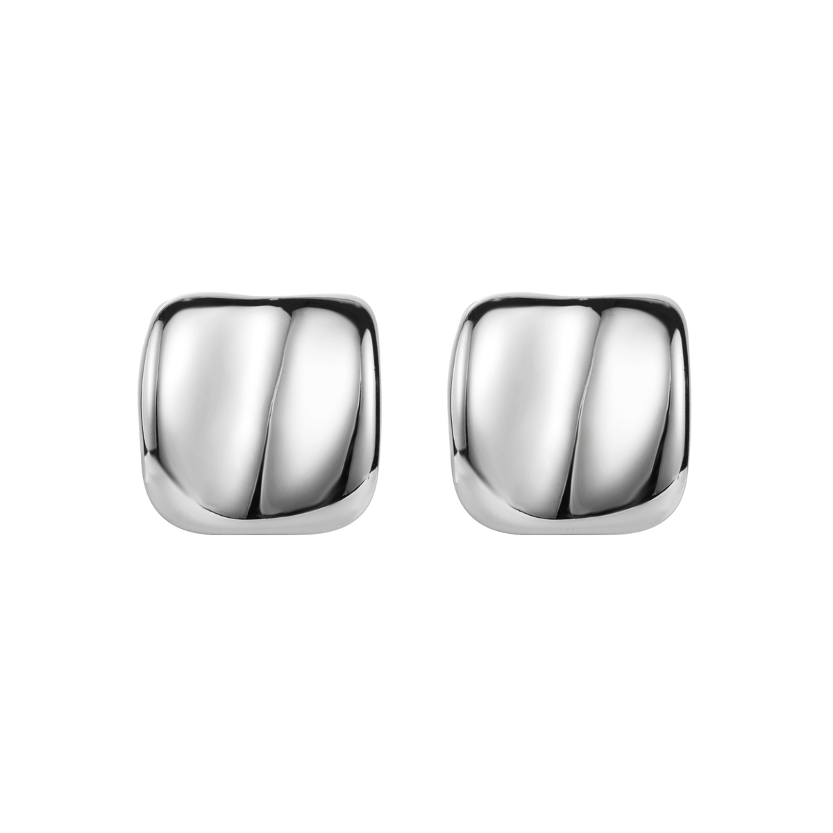 1 Pair Modern Style Simple Style Solid Color Stainless Steel Ear Studs display picture 2