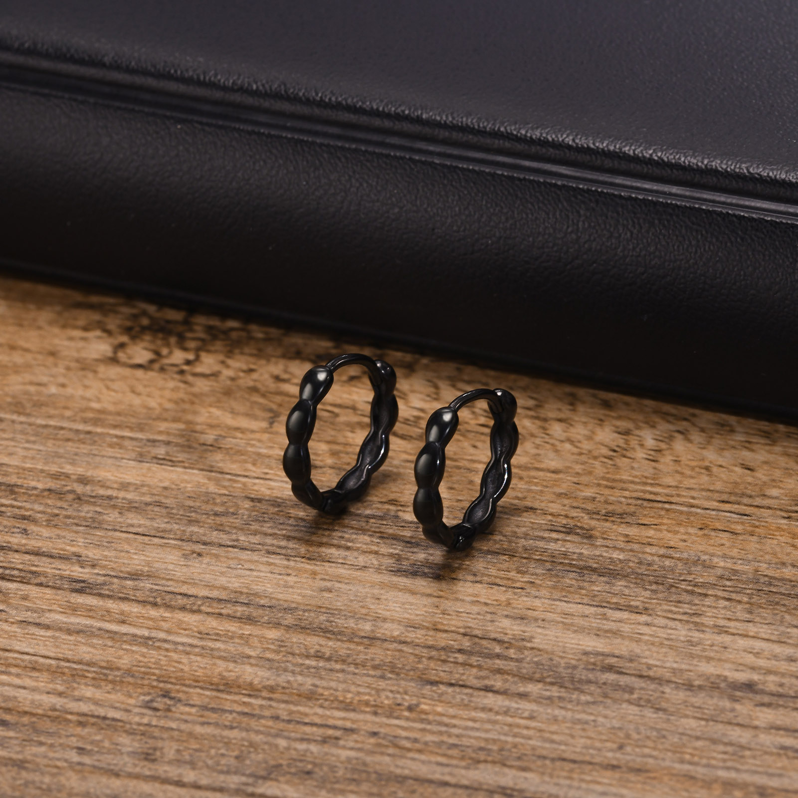 1 Stück Einfacher Stil Bogenknoten Polieren 201 Edelstahl Reif Ohrringe display picture 11