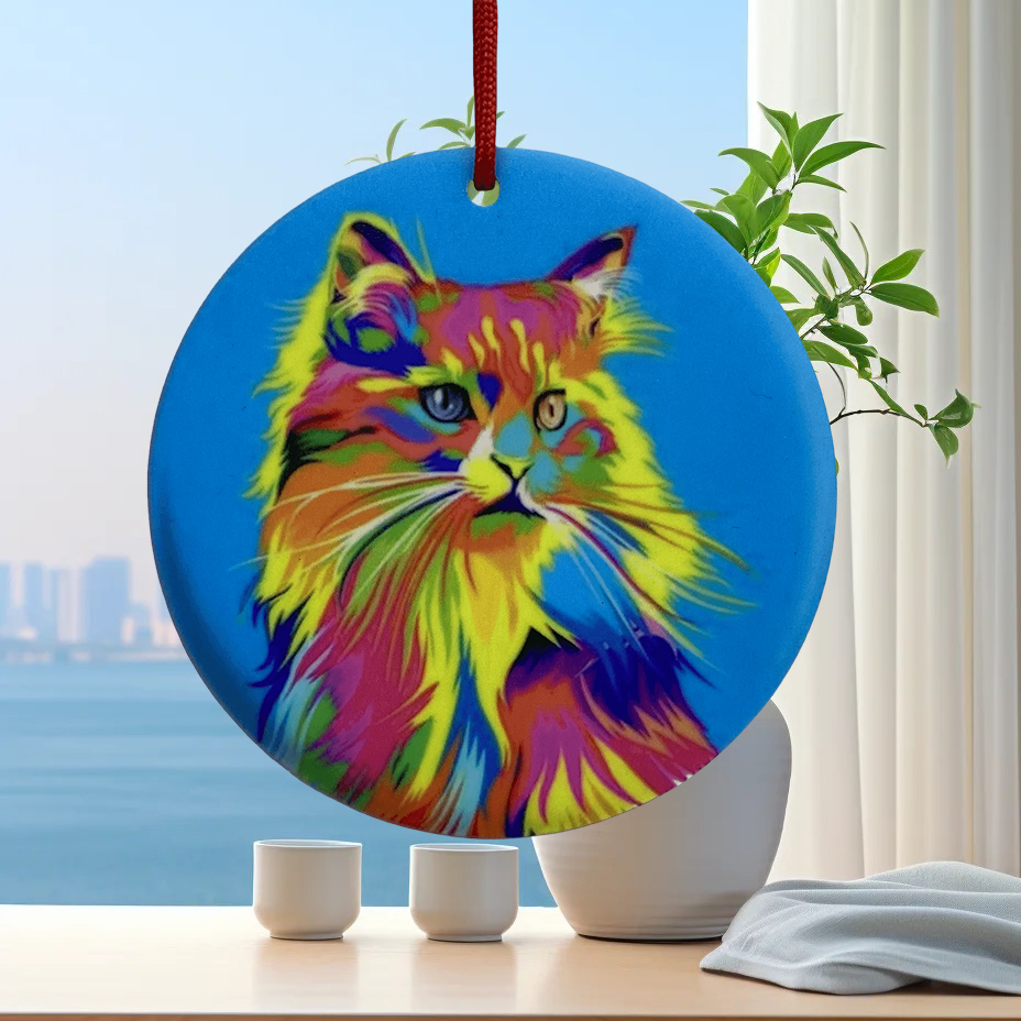 Cute Artistic Cat Arylic Pendant Artificial Decorations display picture 2