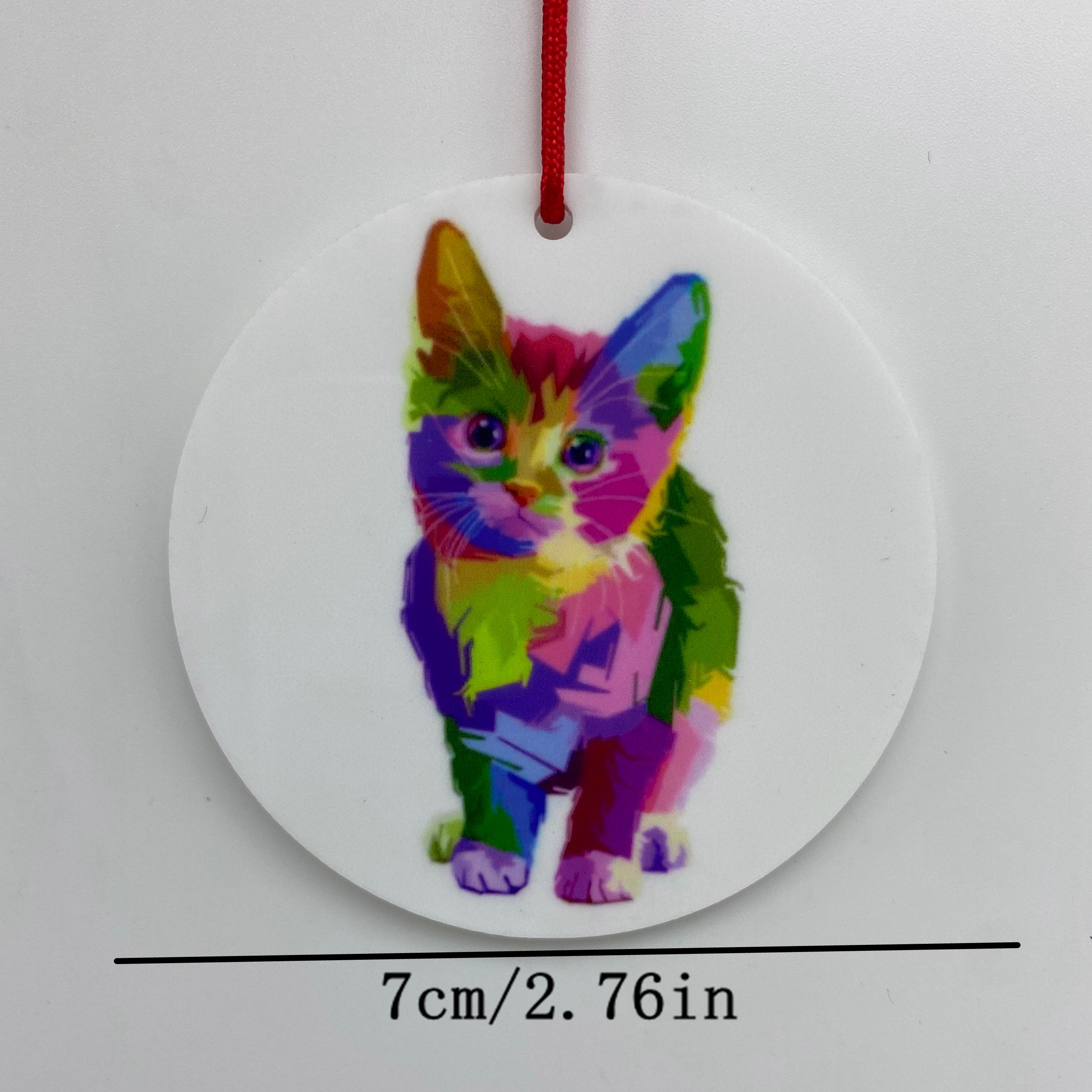 Cute Artistic Cat Arylic Pendant Artificial Decorations display picture 5