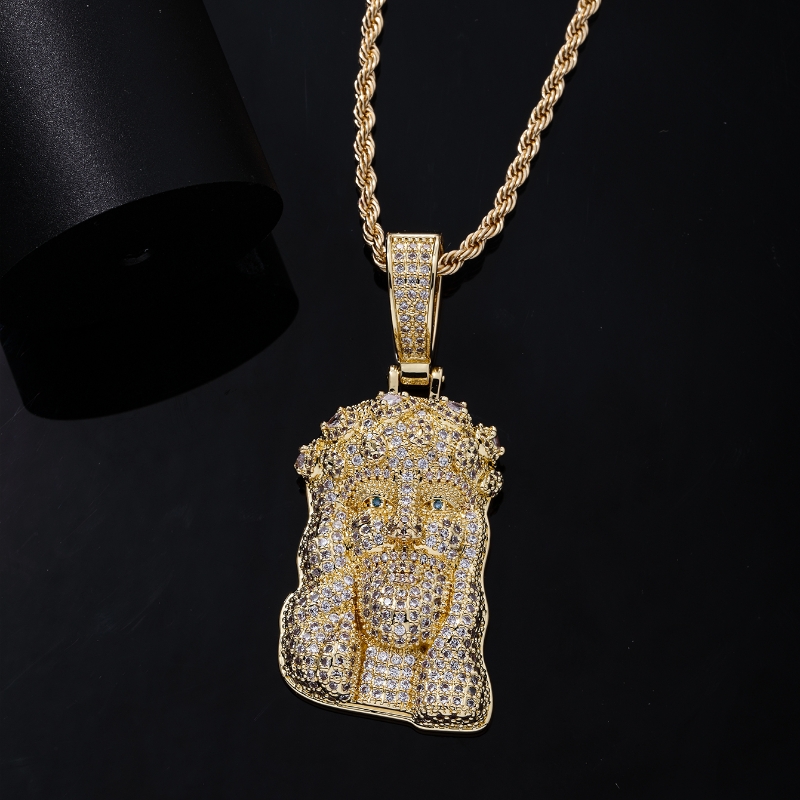 Hip-hop Solid Color Stainless Steel Copper Plating Chain Inlay Zircon Men's Pendant Necklace display picture 7
