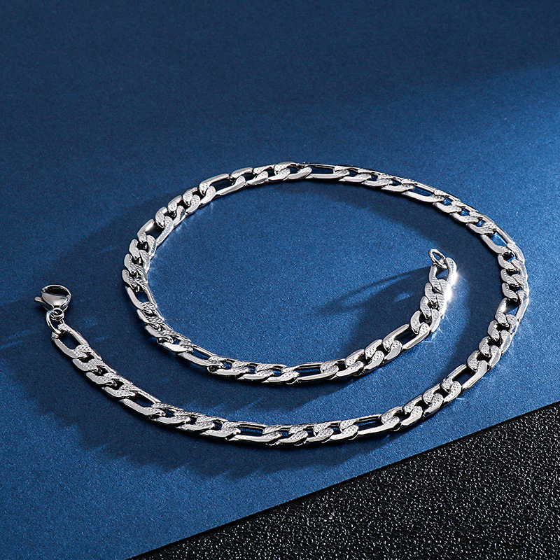 Hip-hop Simple Style Geometric Titanium Steel Polishing Men's Necklace display picture 5