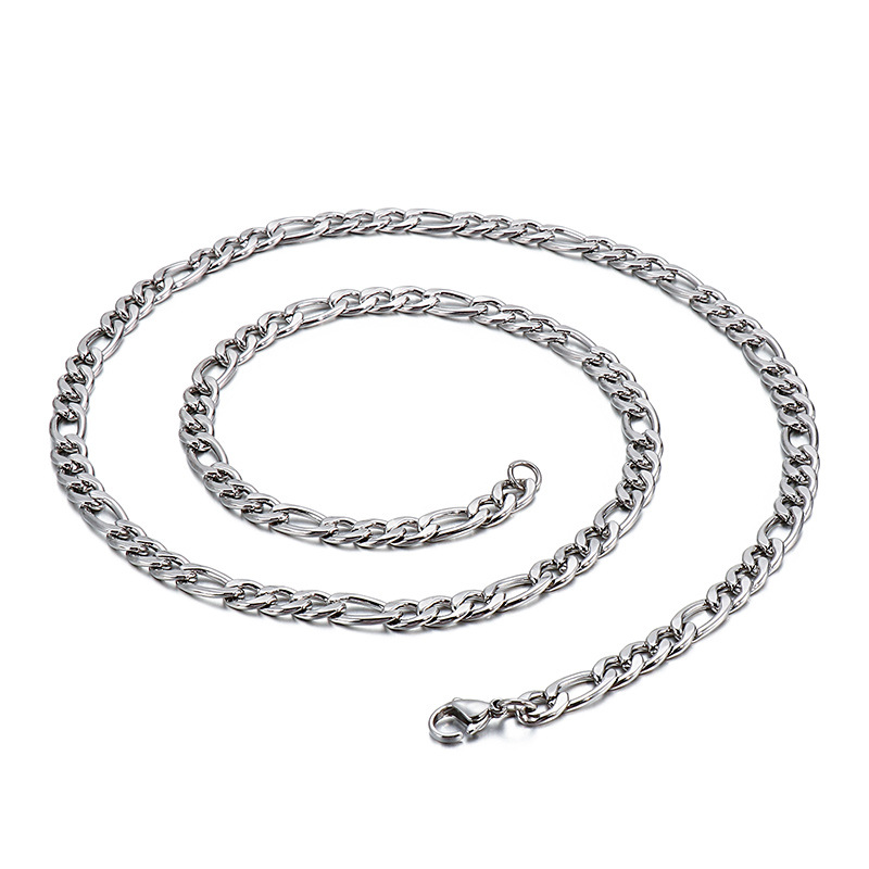 Hip-hop Retro Solid Color Titanium Steel Chain Men's Necklace display picture 2