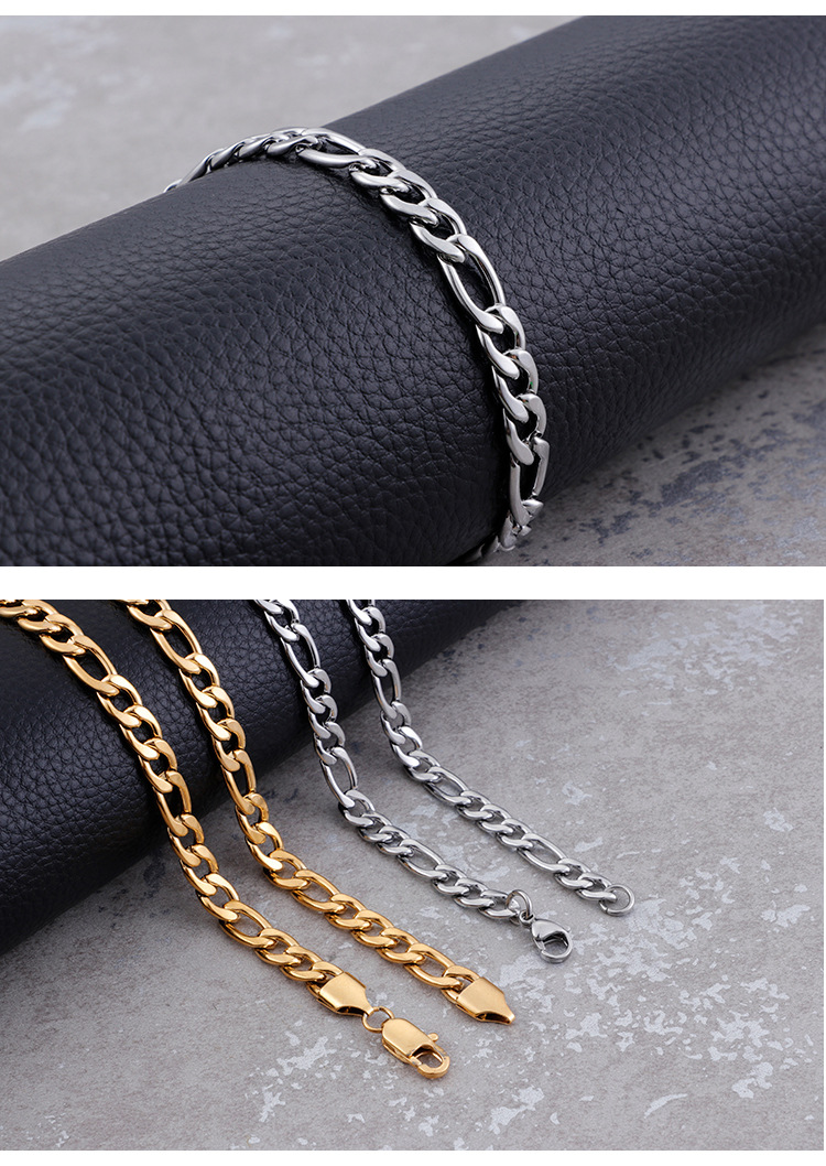 Hip-Hop Retro Geometric Solid Color Titanium Steel Plating Chain 18K Gold Plated Unisex Necklace display picture 1