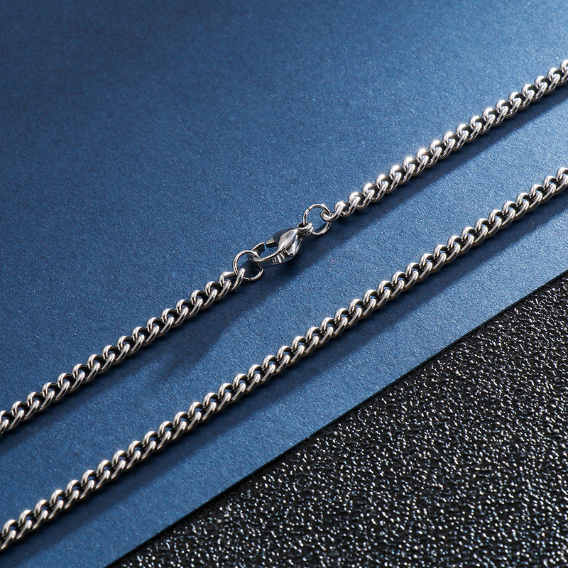 Simple Style Geometric Titanium Steel Plating Unisex Necklace display picture 5