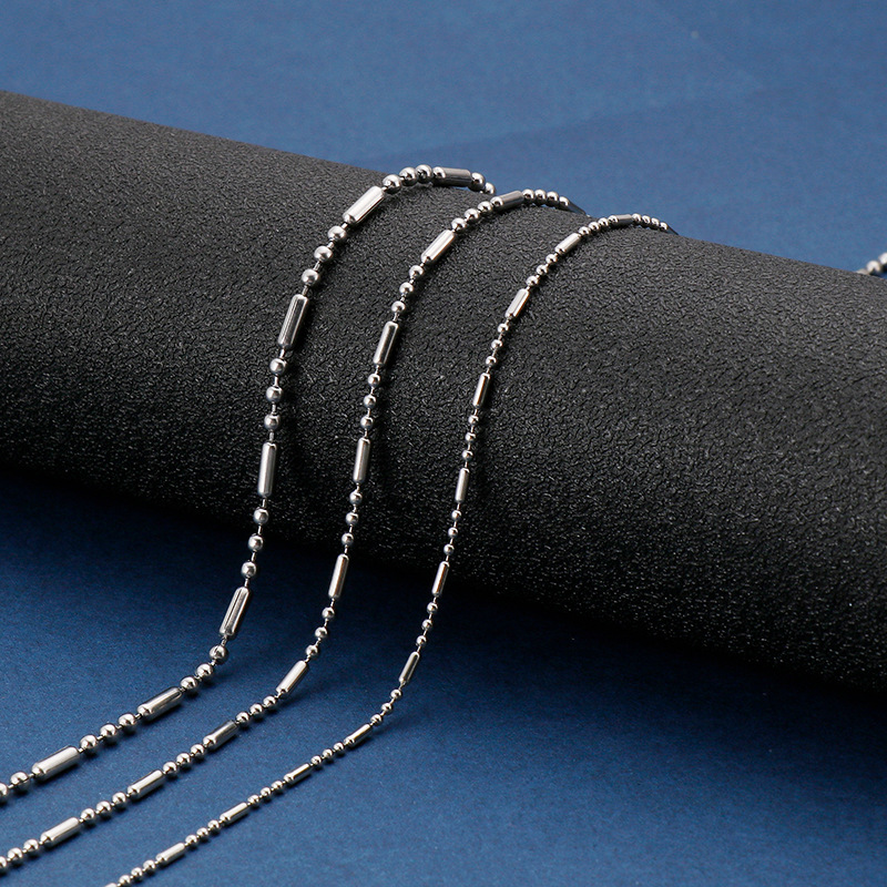 Einfacher Stil Geometrisch Titan Stahl Überzug Männer Halskette display picture 1