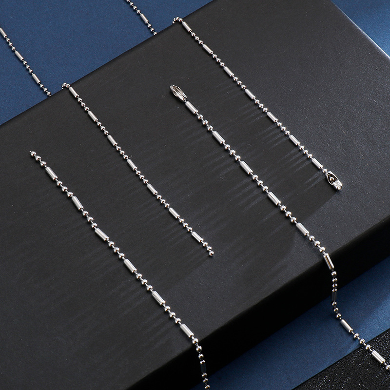 Einfacher Stil Geometrisch Titan Stahl Überzug Männer Halskette display picture 3