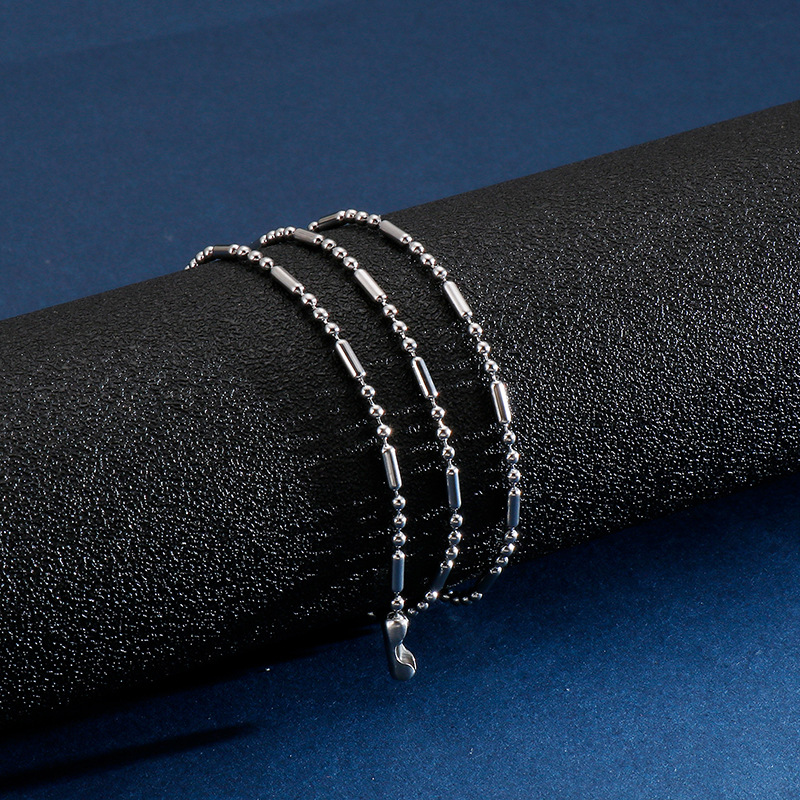 Einfacher Stil Geometrisch Titan Stahl Überzug Männer Halskette display picture 4