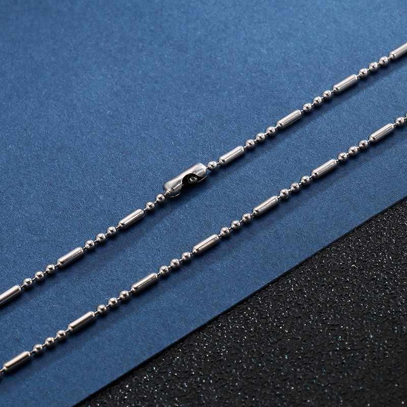 Einfacher Stil Geometrisch Titan Stahl Überzug Männer Halskette display picture 5