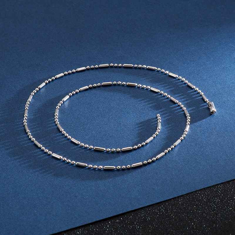 Einfacher Stil Geometrisch Titan Stahl Überzug Männer Halskette display picture 6