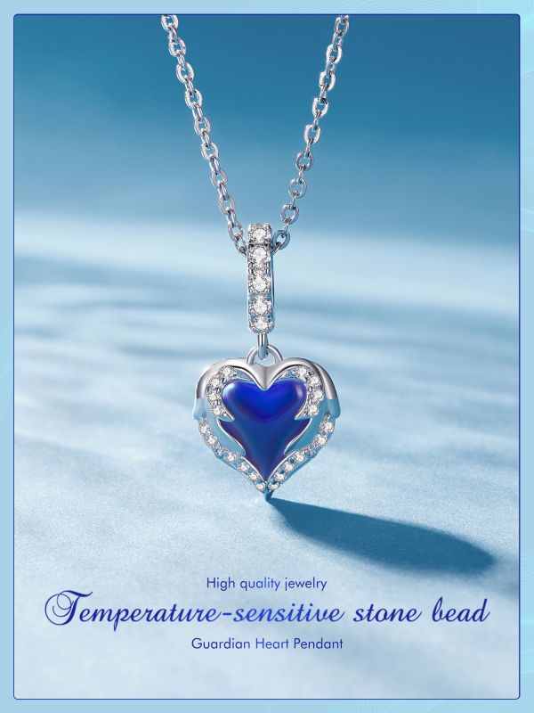 غير رسمي شكل القلب الفضة الاسترليني ترصيع الزركون اكسسوارات المجوهرات display picture 11
