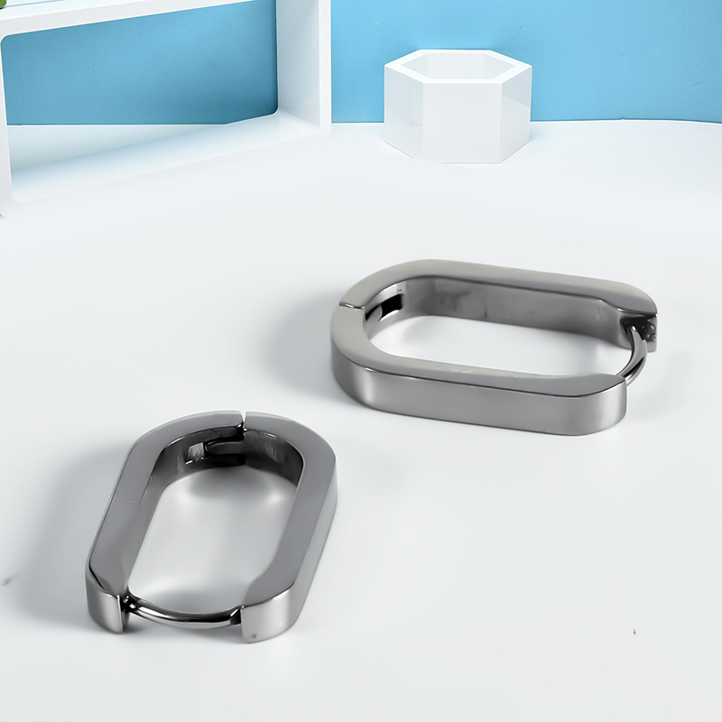 1 Paar Einfacher Stil U-Form Polieren Überzug Rostfreier Stahl Ohr Schnalle display picture 3
