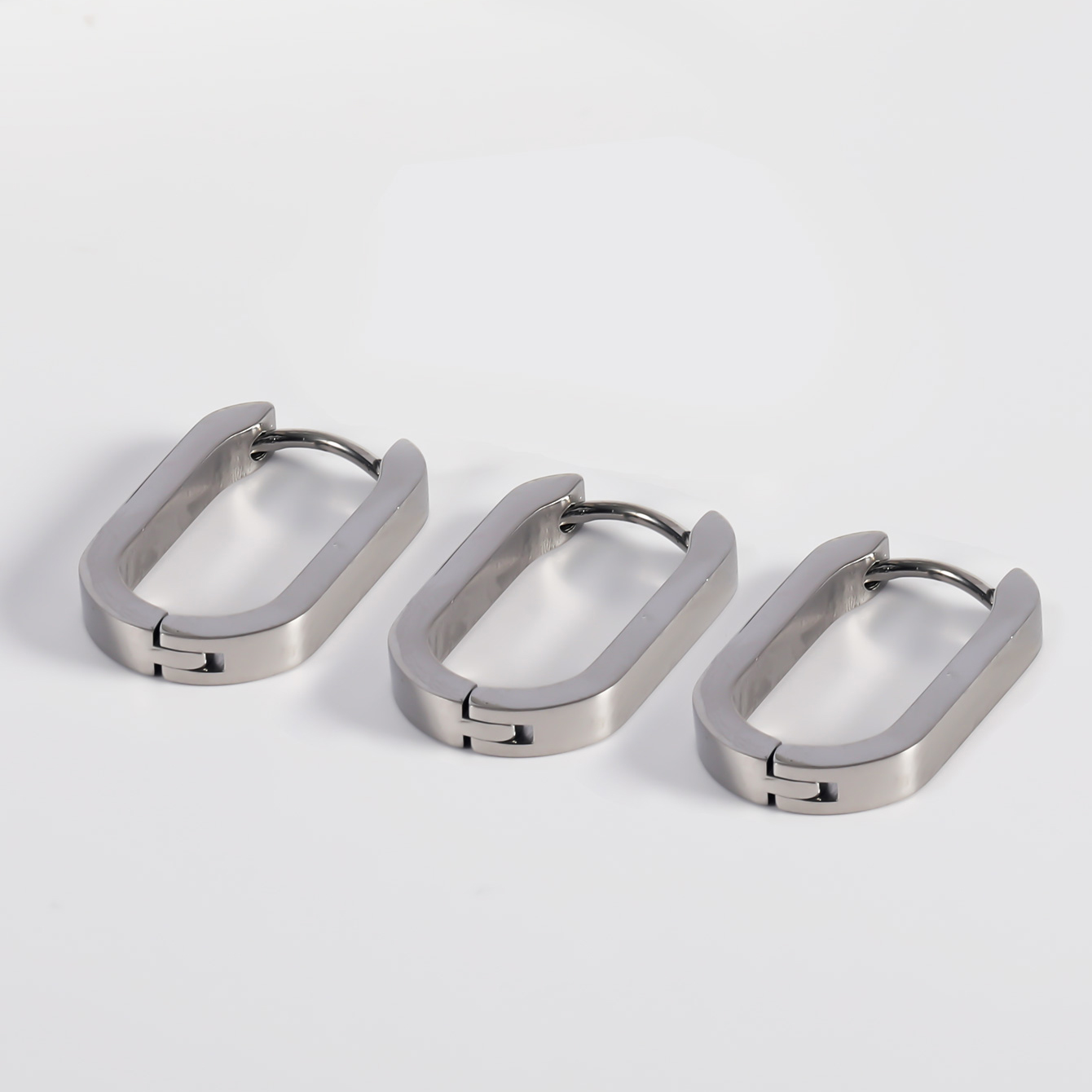 1 Paar Einfacher Stil U-Form Polieren Überzug Rostfreier Stahl Ohr Schnalle display picture 4