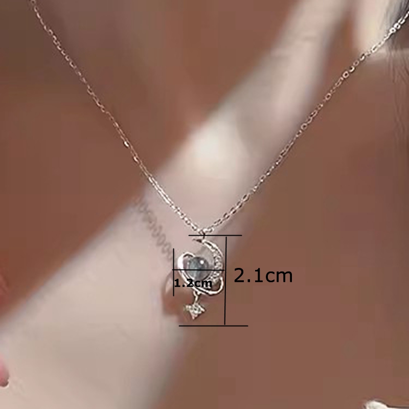 Simple Style Solid Color Sterling Silver Plating Inlay Zircon Silver Plated Pendant Necklace display picture 1