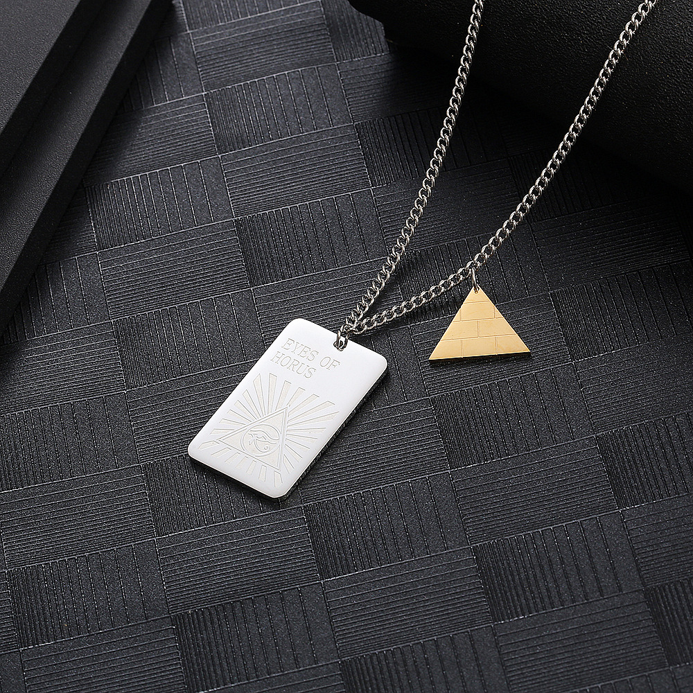 Hip-Hop Letter 304 Stainless Steel Plating 18K Gold Plated Unisex Pendant Necklace display picture 4