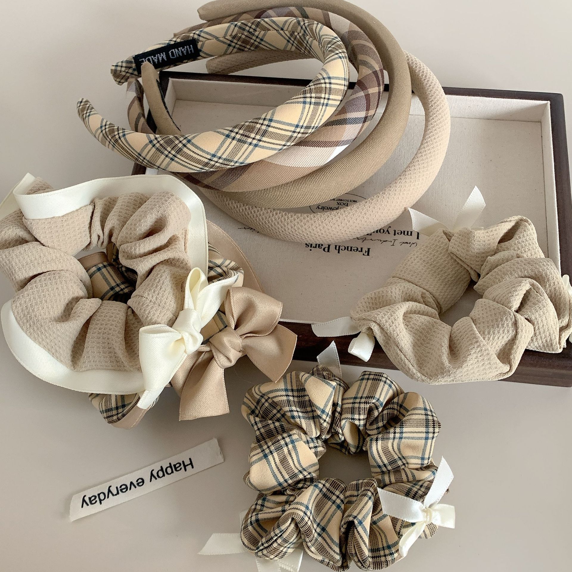 Einfacher Stil Farbblock Tuch Haarband display picture 1