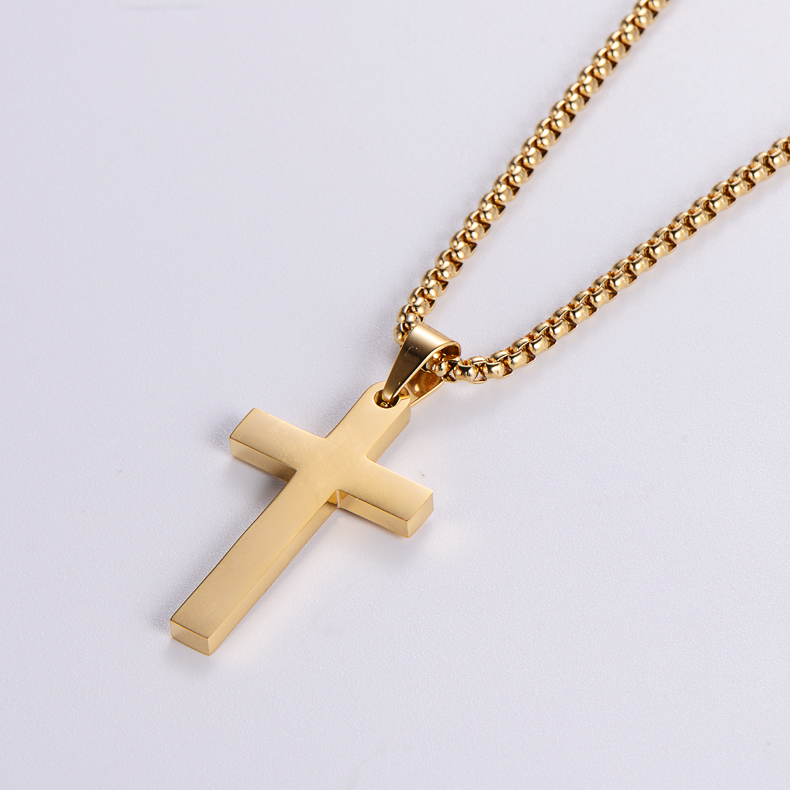 Classic Style Cross 304 Stainless Steel Plating 18K Gold Plated Women's display picture 5