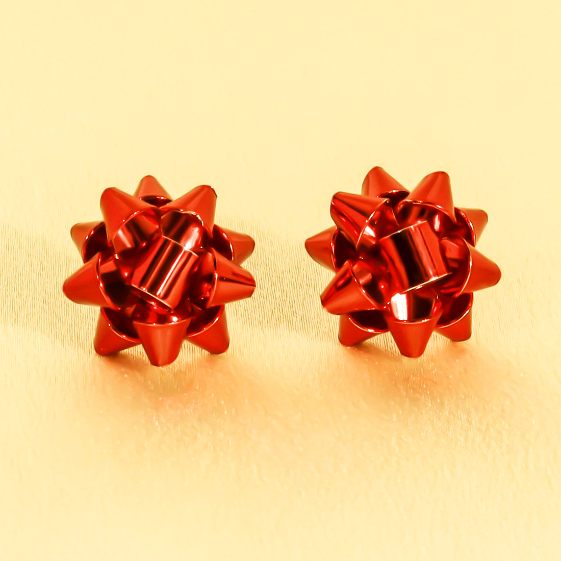 1 Pair Simple Style Snowflake Irregular Alloy Ear Studs display picture 3