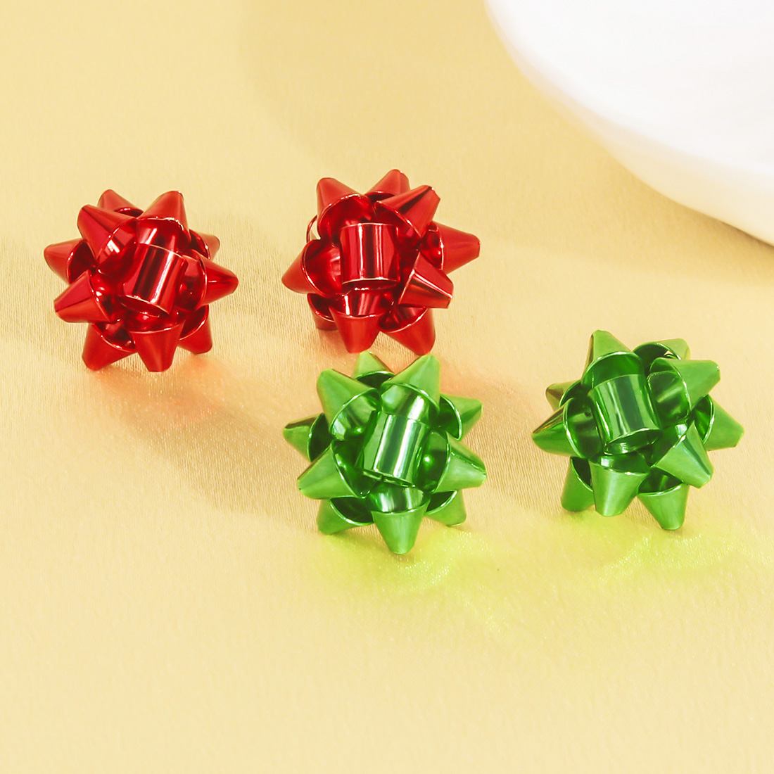 1 Pair Simple Style Snowflake Irregular Alloy Ear Studs display picture 5