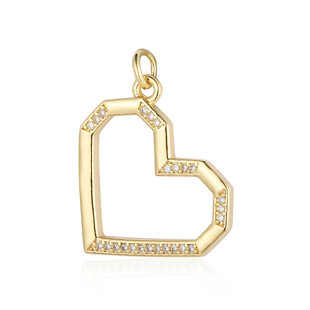 Simple Style Key Copper Plating Inlay Zircon 18k Gold Plated Jewelry Accessories display picture 6