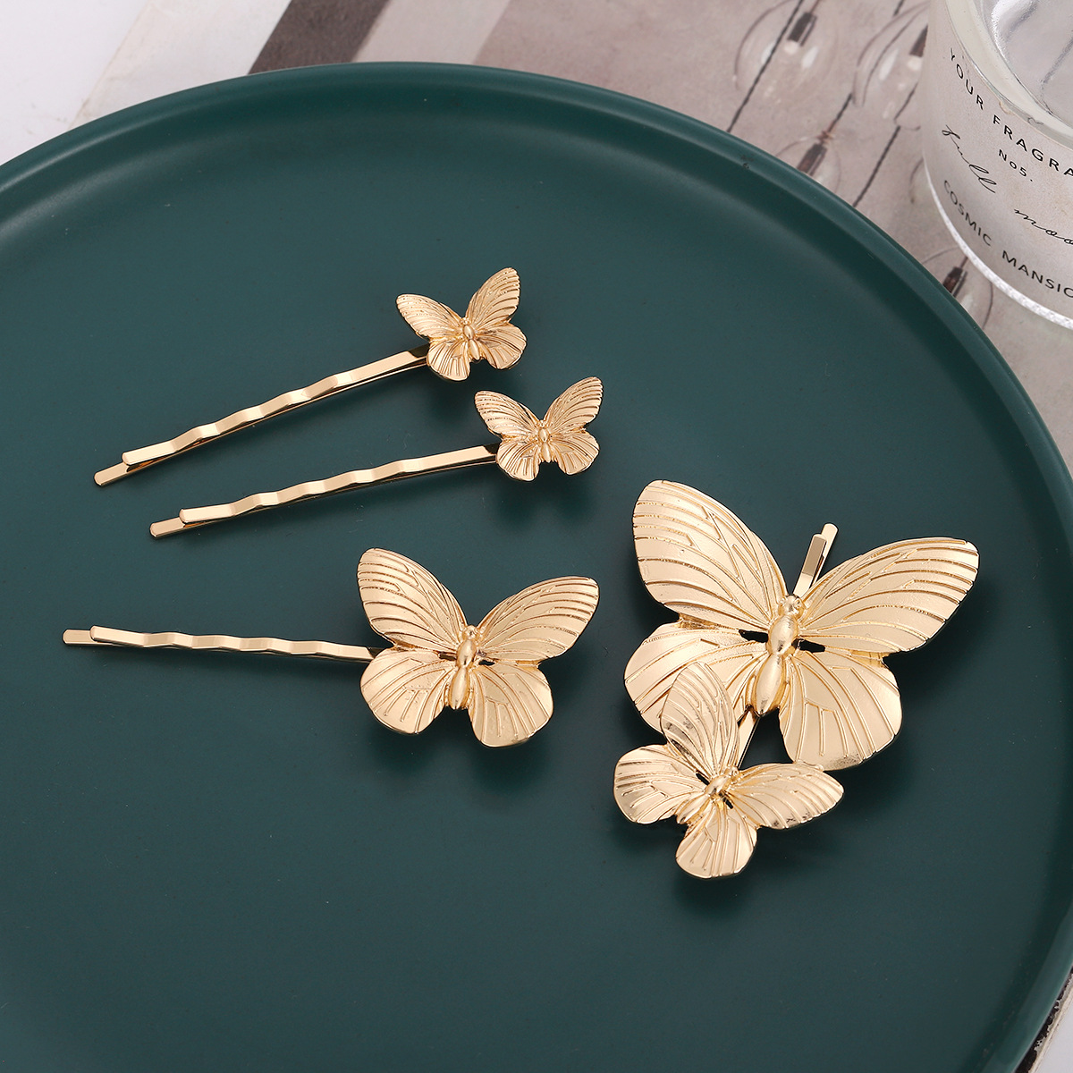 Women's Simple Style Butterfly Metal Plating Hair Clip display picture 4