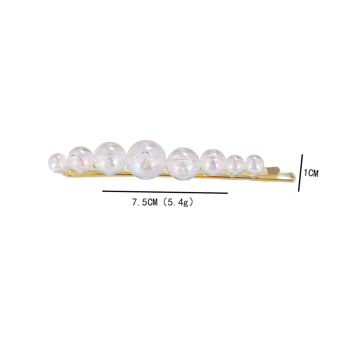 Sweet Round Alloy Inlay Pearl Hair Clip display picture 1