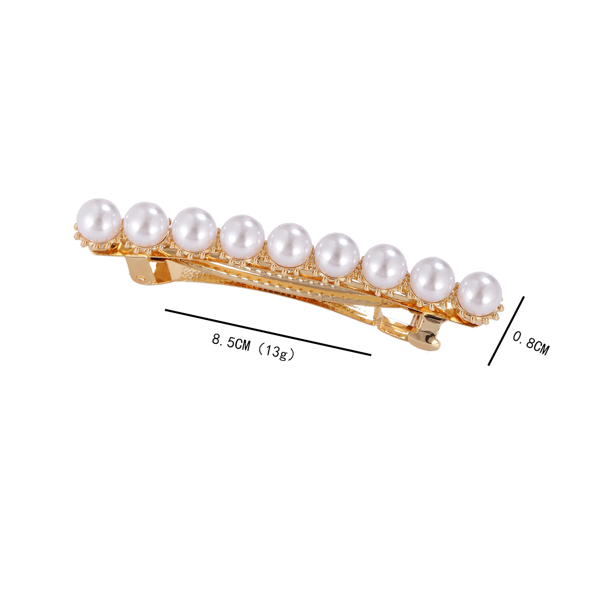 Simple Style Commute Round Alloy Inlay Pearl Hair Clip display picture 6