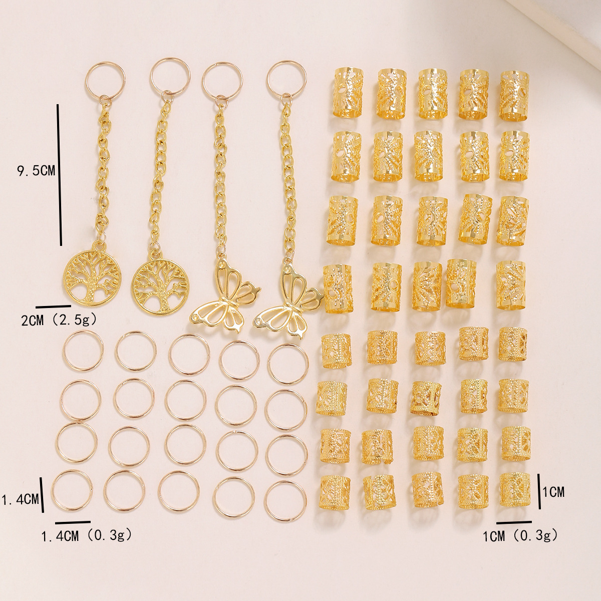 Simple Style Classic Style Solid Color Alloy Plating Hair Buckle display picture 1