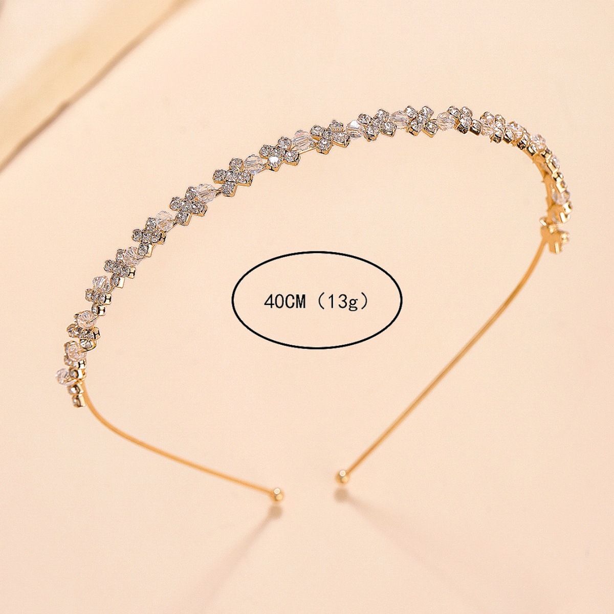 Cute Sweet Simple Style Flower Alloy Inlay Zircon Hair Band display picture 1