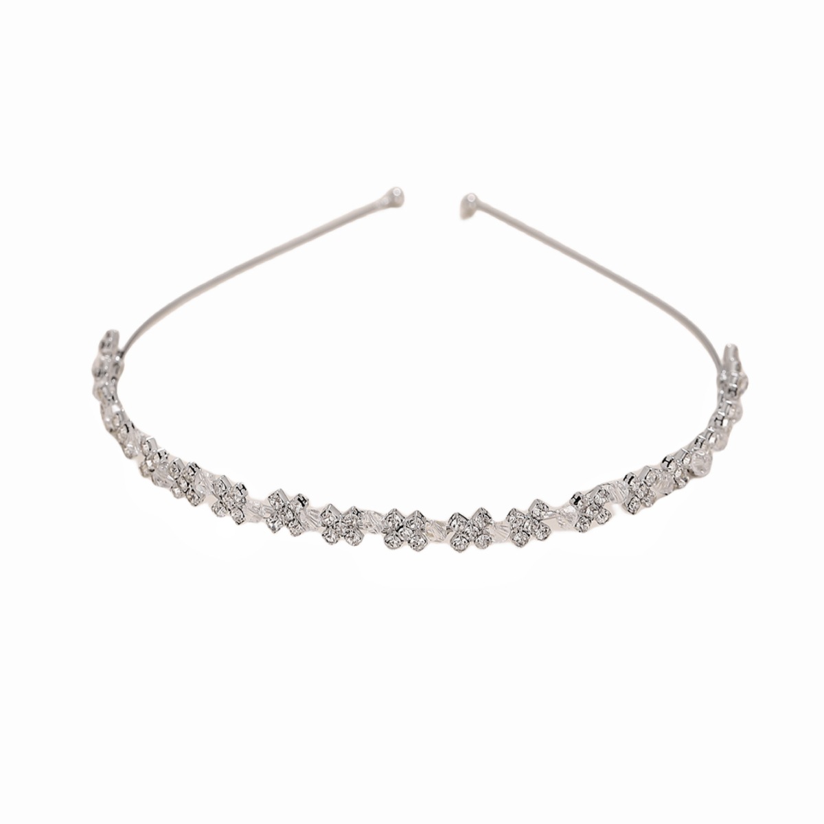 Cute Sweet Simple Style Flower Alloy Inlay Zircon Hair Band display picture 5