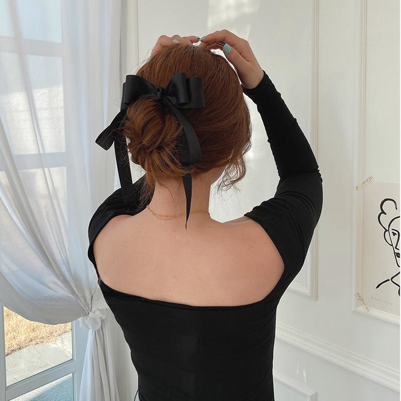 Einfacher Stil Bogenknoten Tuch Handgemacht Haarklammer display picture 4