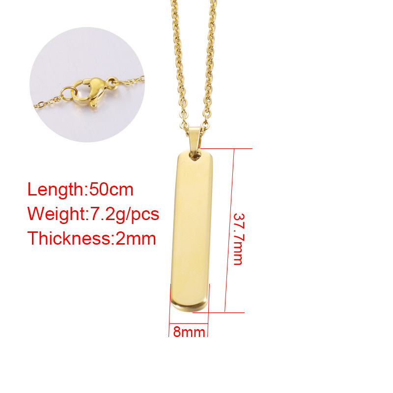 Stainless Steel 18K Gold Plated Rose Gold Plated Cartoon Style Plating Solid Color None Pendant Necklace display picture 1