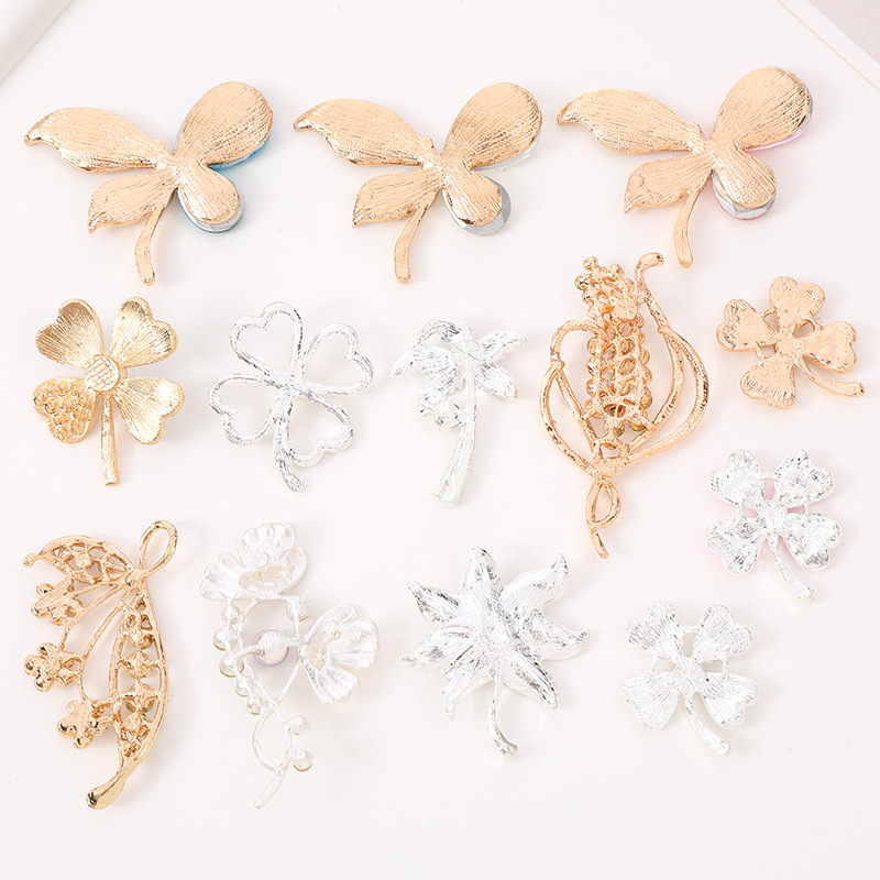 Four Leaf Clover Maple Leaf Butterfly Shoe Accessories Alloy All Seasons Shoe Buckle display picture 1
