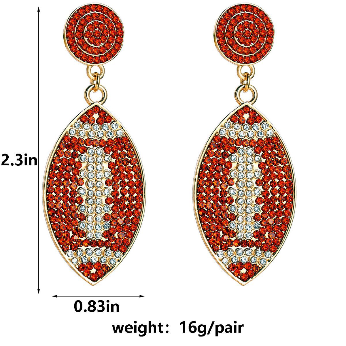 1 Pair Simple Style Classic Style Flower Plating Inlay Alloy Artificial Rhinestones Gold Plated Drop Earrings display picture 3