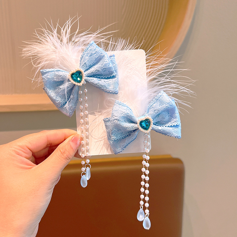 Cute Sweet Bow Knot Cloth Hair Clip display picture 4