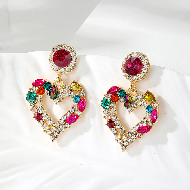 1 Pair Classical Vintage Style Exaggerated Devil's Eye Plating Inlay Alloy Pearl Zircon Drop Earrings display picture 4