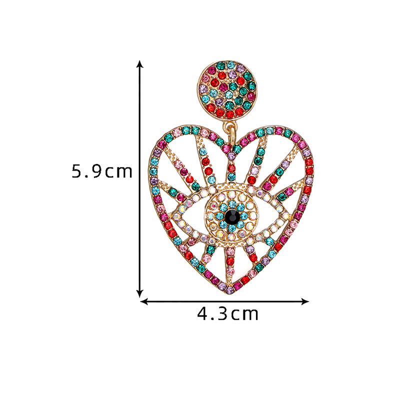 1 Paar Klassisch Vintage-stil Übertrieben Teufels Auge Überzug Inlay Legierung Perle Zirkon Tropfenohrringe display picture 18