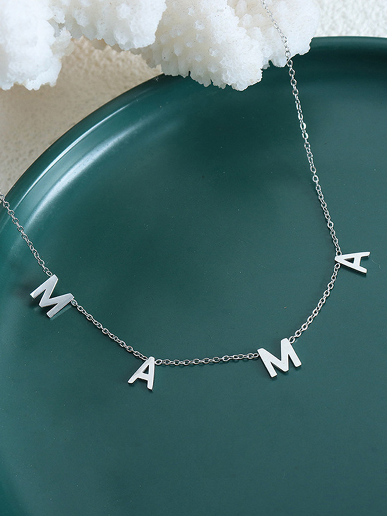Wholesale Elegant Sweet Letter Stainless Steel Plating Pendant Necklace display picture 3