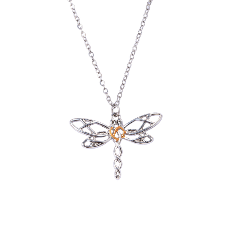 Casual French Style Dragonfly Alloy Unisex Pendant Necklace display picture 1