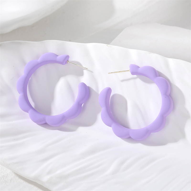 1 Pair Cute Modern Style Simple Style Solid Color Resin Ear Studs display picture 8