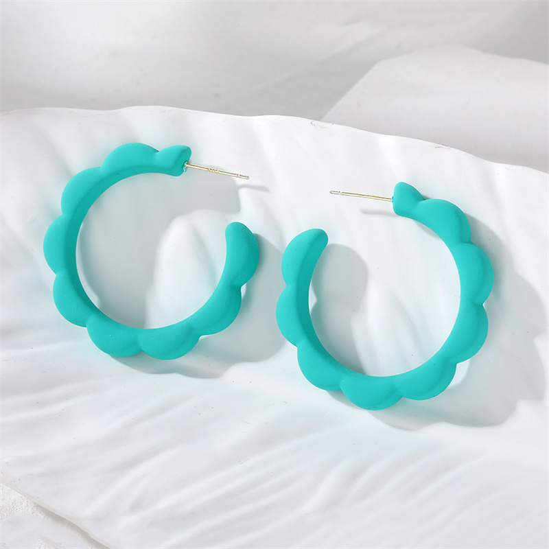 1 Pair Cute Modern Style Simple Style Solid Color Resin Ear Studs display picture 2