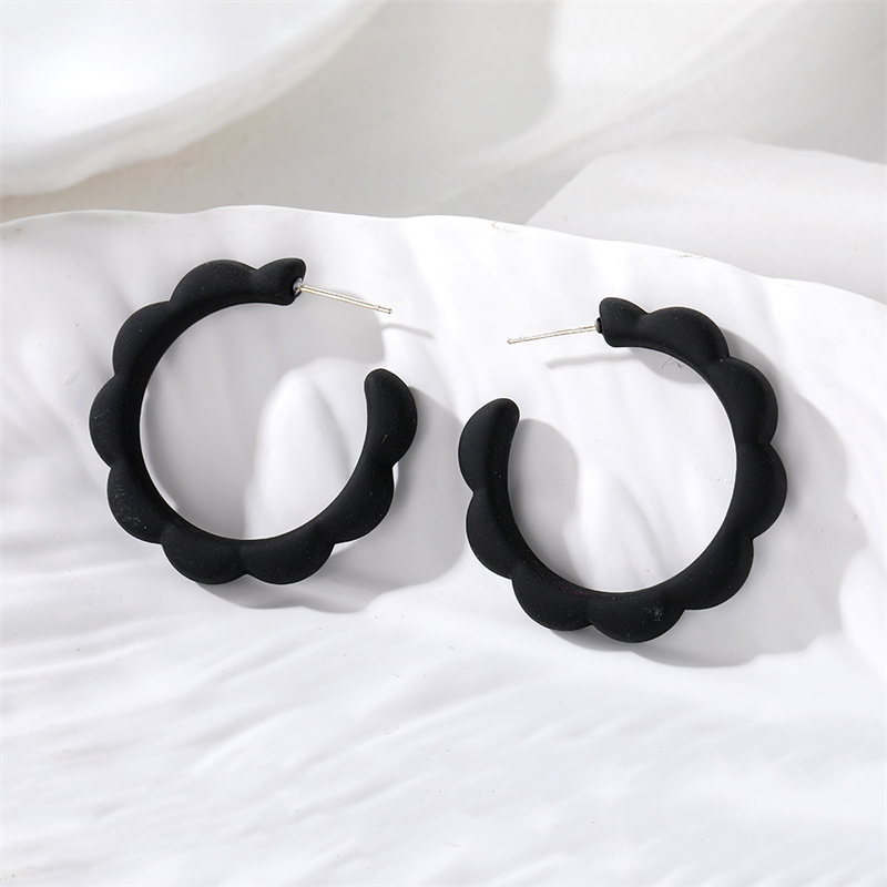1 Pair Cute Modern Style Simple Style Solid Color Resin Ear Studs display picture 6