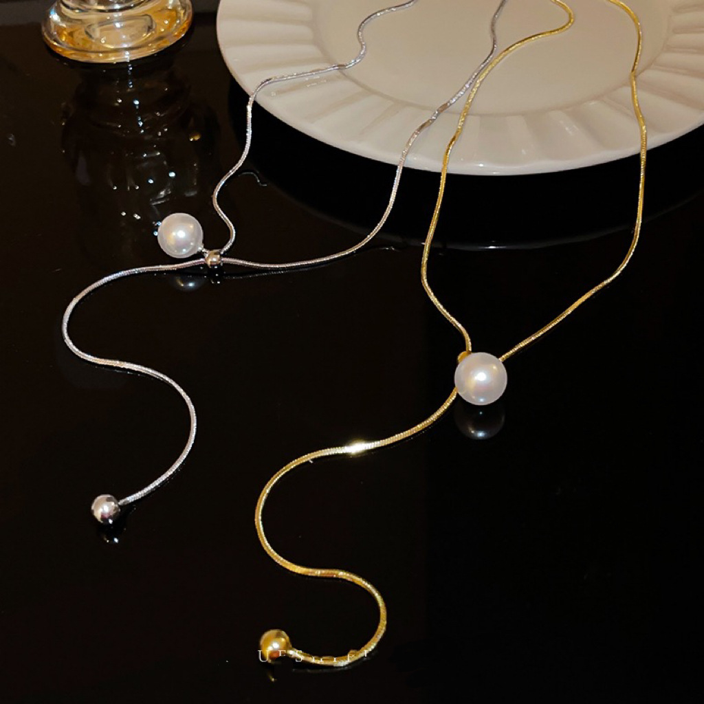 Acero Titanio Chapados en oro de 18k Estilo Coreano Enchapado Color Sólido Collar display picture 3