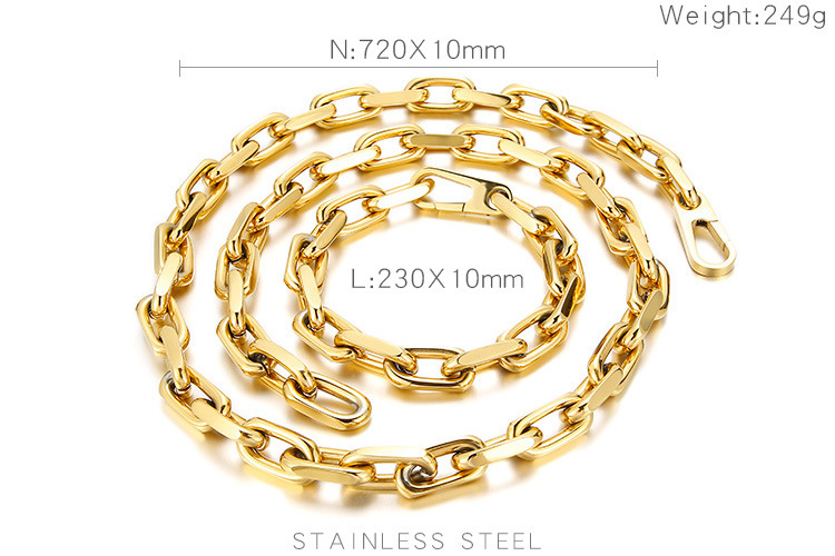 Titanium Steel 18K Gold Plated Hip-Hop Retro Solid Color Bracelets display picture 1