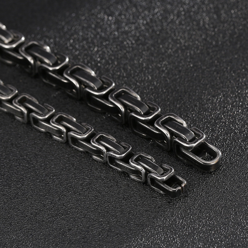 Punk Geometric Titanium Steel Men's Bracelets display picture 2