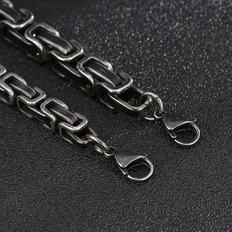 Punk Geometric Titanium Steel Men's Bracelets display picture 3