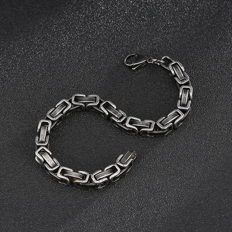 Punk Geometric Titanium Steel Men's Bracelets display picture 4