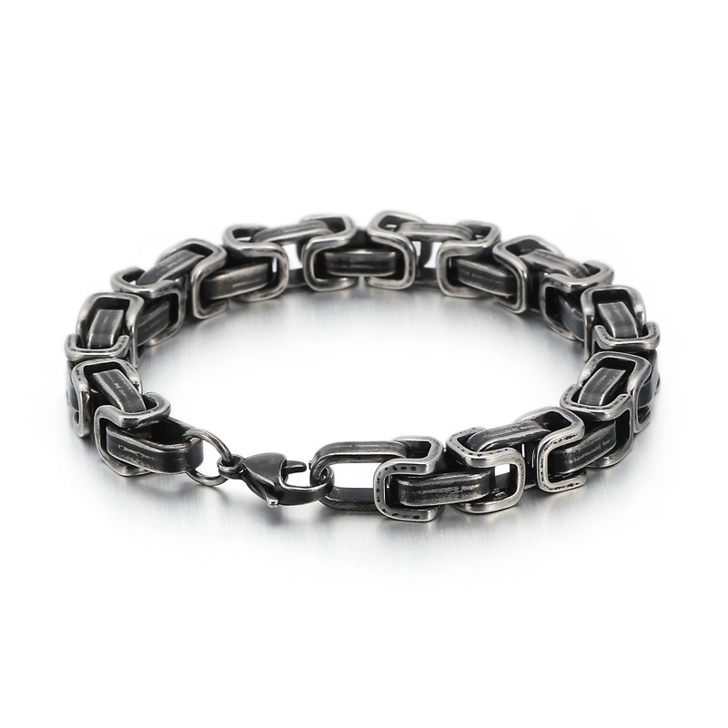 Punk Geometric Titanium Steel Men's Bracelets display picture 9
