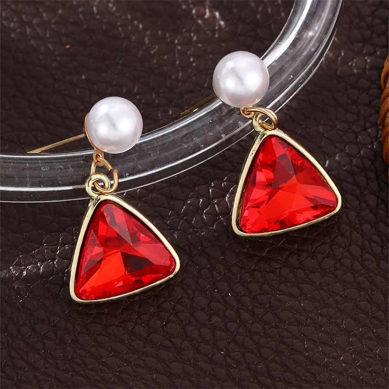 1 Pair Elegant Cute Star Heart Shape Inlay Alloy Rhinestones Drop Earrings display picture 22